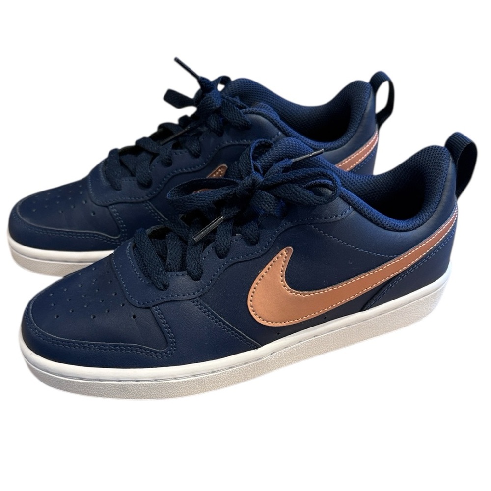 Nike Midnight Blue and Bronze Sneakers